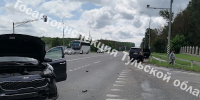 На трассе под Тулой произошло ДТП с двумя машинами Kia и забором - ИА Тульская служба новостей