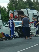 В тройном ДТП на трассе М-2 "Крым" под Плавском пострадали четыре человека
