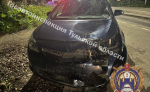 Под Тулой водитель Opel протаранил три питбайка