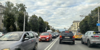 На проспекте Ленина из-за ремонта образовалась пробка - Myslo.Ru
