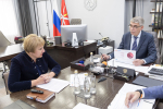 Дмитрий Миляев провел рабочую встречу с Ольгой Гремяковой