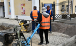 На улице Советской в Белеве продолжается ремонт