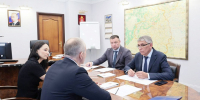 Дмитрий Миляев встретился с президентом Федерации дзюдо России Сергеем Соловейчиком - Министерство спорта