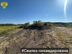 В Воловском районе убрали несанкционированную свалку площадью с квартиру
