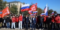 Борис Воловатов принял участие в митинге, посвященном Дню воссоединения Донбасса и Новороссии с Россией - ИА Тульская пресса.Ru