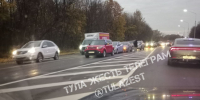 В Туле на Новомосковском шоссе столкнулись 4 автомобиля - ТК Первый Тульский
