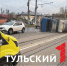 Появилось видео с места ДТП с бетономешалкой в Туле - ТК Первый Тульский