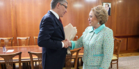 Спикер Совфеда Валентина Матвиенко: «Дмитрий Миляев разумно распоряжается наследством Алексея Дюмина» - Myslo.Ru