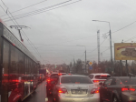 Тула встала в пробке из-за ДТП на Пролетарском мосту