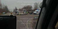В ДТП под Узловой с автобусом пострадали четыре человека - ТК Первый Тульский