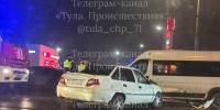 Центр Тулы встал в багровых пробках из-за ДТП на Пролетарском мосту - ИА Тульская служба новостей