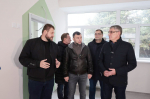 Миляев проинспектировал ход строительства и ремонта соцобъектов в Мариуполе