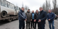 Тульский губернатор привез гуманитарную помощь в Горловку - Молодой коммунар