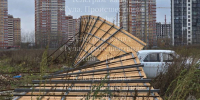 В тульском ЖК «Суворовский» ограждение упало на машину - ИА Тульская служба новостей