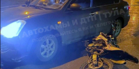 В поселке Скуратова Тульской области вечером сбили питбайкера - ИА Тульская служба новостей