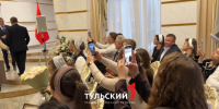 В преддверии Дня матери Дмитрий Миляев встретился с династией Балашовых - ТК Первый Тульский