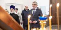 Дмитрий Миляев передал икону Святого Георгия Победоносца в тульский храм - ИА Тульская пресса.Ru