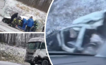 Легковушка столкнулась с фурой на трассе М-2 в Тульской области