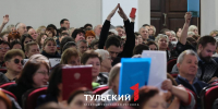 Дмитрий Миляев впервые провел большую встречу со старостами Тульской области - ТК Первый Тульский