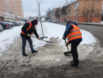 Администрация Тулы проводит антигололедную обработку магистралей