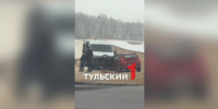 Микроавтобус и легковушка столкнулись на Веневском шоссе - ТК Первый Тульский