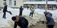 «Снежный субботник» прошел 10 января в Тульской области - ИА Тульская служба новостей