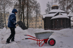 Студгородок ТулГУ очищают от снега