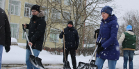 Партийцы в Плавске присоединились к «Снежному субботнику» - Единая Россия
