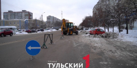 В Туле для уборки снега начали эвакуировать авто - ТК Первый Тульский