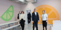 Губернатор Миляев посетил обновлённый Центр образования №1 в Ясногорске - ИА Тульская служба новостей