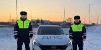 В мороз сотрудники Госавтоинспекции помогли водителю на трассе М-4 в Тульской области - ИА Тульская служба новостей