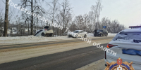 Под Тулой иномарка улетела в кювет после ДТП - ТК Первый Тульский