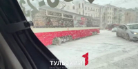 Трамвай сошел с рельсов на улице Советской в Туле - ТК Первый Тульский