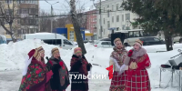 Снежный субботник в Туле проходит под музыку и песни - ТК Первый Тульский