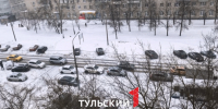 Водители превратили улицу Лейтейзена в Туле в однополосную дорогу - ТК Первый Тульский