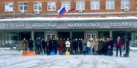 Сотрудники министерства строительства Тульской области и подведомственных учреждений приняли участие в Снежном субботнике - Министерство строительства