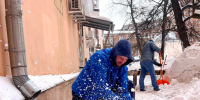В День защитника Отечества туляки вышли на уборку своего двора - ИА Тульская пресса.Ru