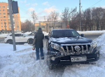На пр. Ленина водитель решил взгромоздился на пешеходный переход