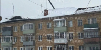 Ранее обрушившаяся крыша дома в Щекино продолжает разрушаться - Молодой коммунар