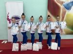 1 место на первенстве спортивного клуба «Алина» по художественной гимнастике