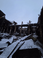 Собака-спасатель помогла обнаружить погибшего под рухнувшей крышей в Узловой