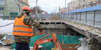 Реконструкция Орловского путепровода в Туле идет по графику - Молодой коммунар