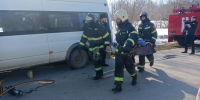 В Тульской области прошли учения по ликвидации последствий ДТП - Молодой коммунар
