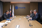 Дмитрий Миляев встретился с главой группы «Россети» Андреем Рюминым