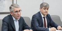 Дмитрий Миляев и президент Союза ММА России Сергей Фатеев обсудили перспективы сотрудничества в сфере развития единоборств - Правительство области