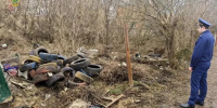 Главе Богородицка внесено представление за свалку шин около жилого дома - ТК Первый Тульский