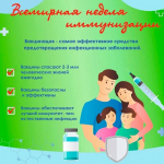 Неделя осведомленности о важности иммунопрофилактики с 20.04 по 26.04