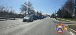На Московском шоссе в Туле столкнулись три автомобиля
