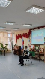 Выступление в Городской библиотеке №20 им. А. С. Пушкина