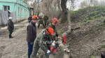 Дмитрия Миляев взял в руки бензопилу на Всероссийском субботнике